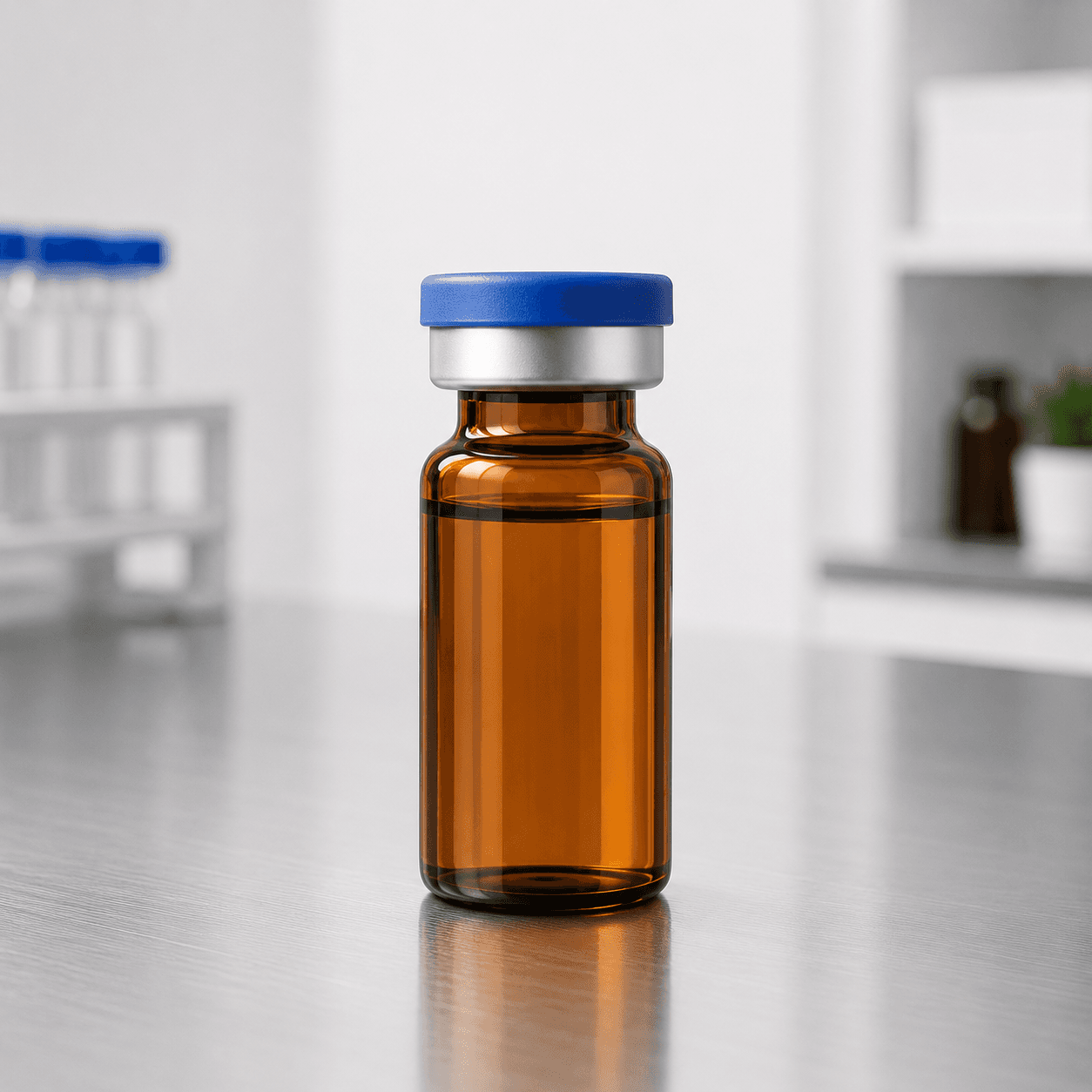 Amber research vial packaging